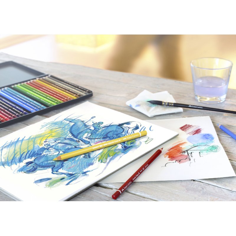 FABER-CASTELL Aquarelkleurpotloden Albrecht Dürer, 12 stuks, metalen doos